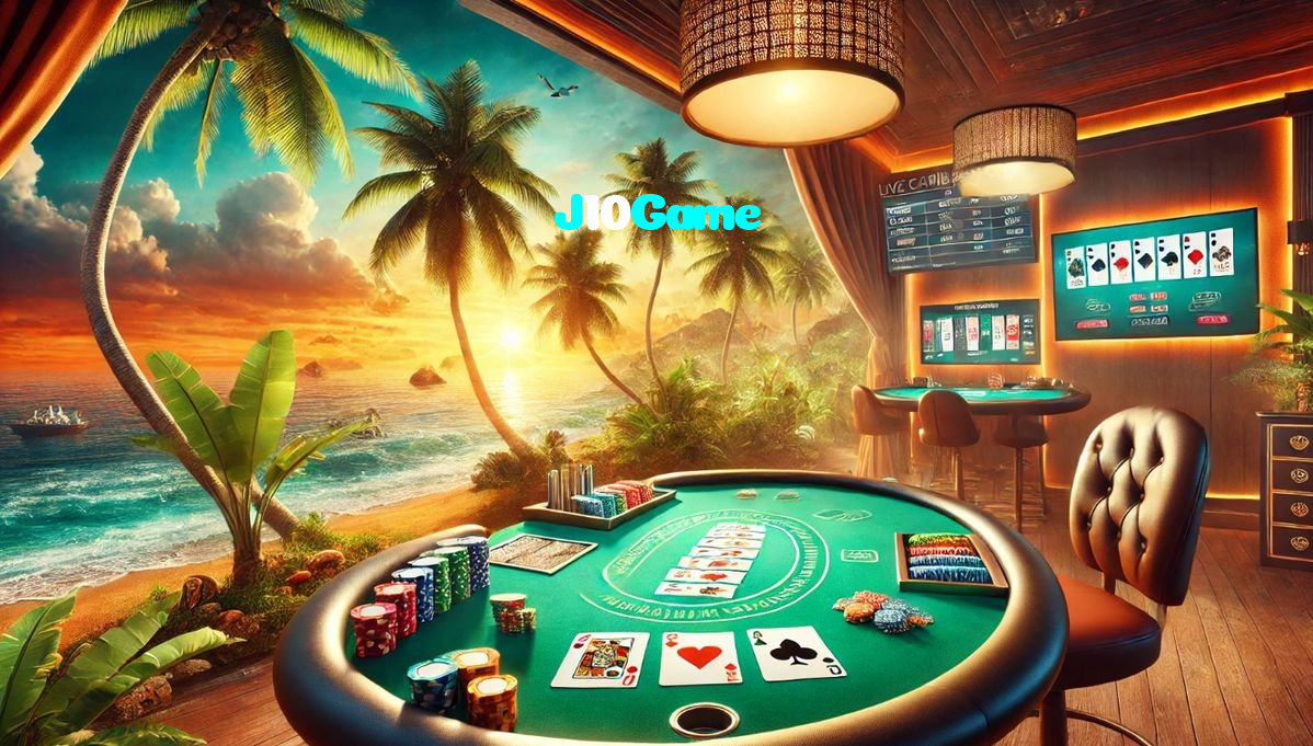 J10Game casino presented on mobile device in Pakistan with slots and live games