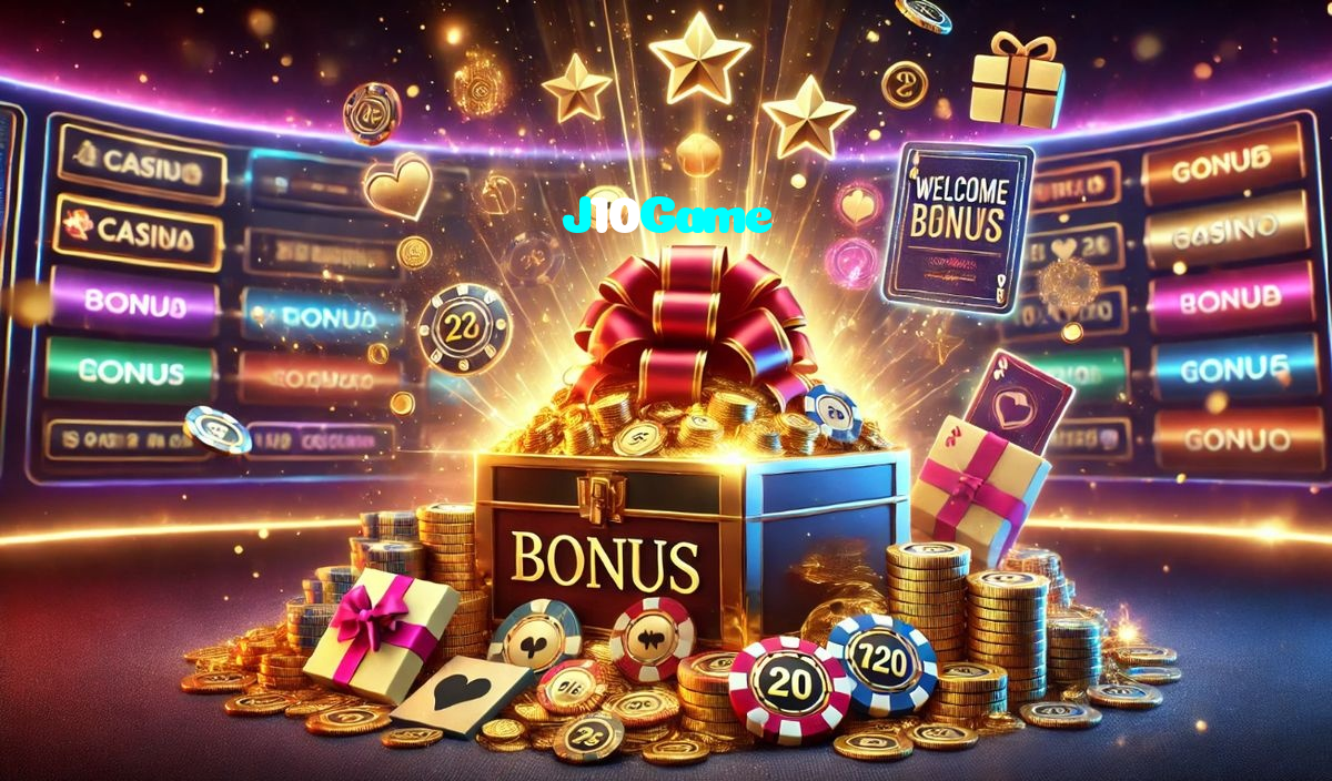 J10Game خوش آمدید بونس +600% پیشکش موبائل ایپ کے پروموشن سیکشن میں دکھائی دیتی ہے۔